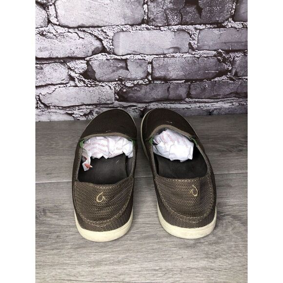 Olukai Nohea Mesh Mustang Lime Textile Slip On Casual Sneakers Men Sz 8M US/41EU - Picture 15 of 16